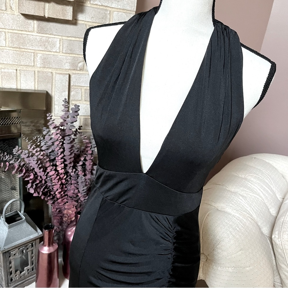 Lulus Tenth Avenue Ruched Halter Maxi Dress in Black - Picture 6 of 15